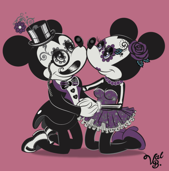 Mickey Minnie Illustration